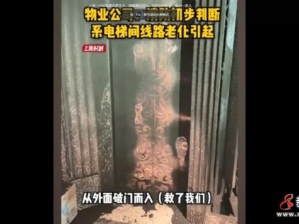 電梯線路老化！視頻：凌晨上海一小區(qū)電梯失火，消防及時破門救人！