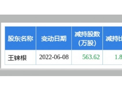 梅輪電梯股東王錸根減持563.62萬股 套現(xiàn)3911.24萬 2021年公司凈利4390.96萬