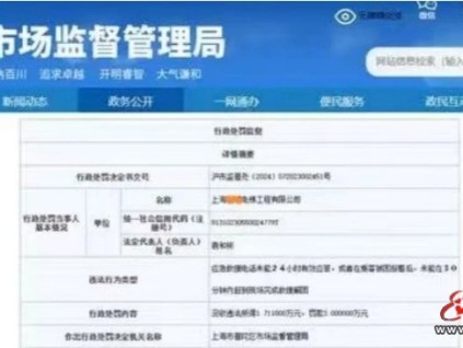 上海：13分鐘到達(dá)電梯困人現(xiàn)場，救援用時(shí)36分鐘，維保被罰沒4.7萬！