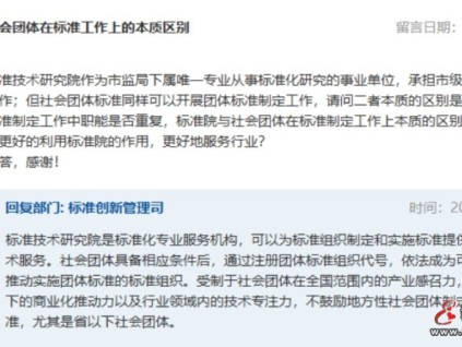 市監(jiān)總局：?不鼓勵地方社團(tuán)制定團(tuán)體標(biāo)準(zhǔn)旨在規(guī)范團(tuán)體標(biāo)準(zhǔn)管理