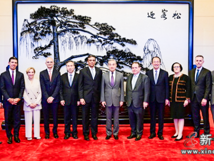 奧的斯全球公司董事會主席接受王毅會見