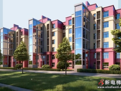 寧夏中衛(wèi)高質(zhì)量城市更新項目@33臺康力電梯